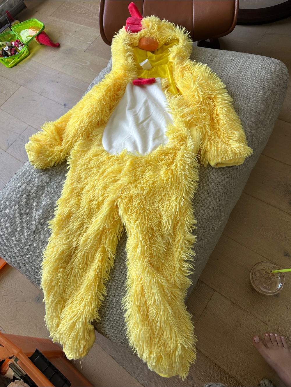 Yellow Fluffy Chick Costume